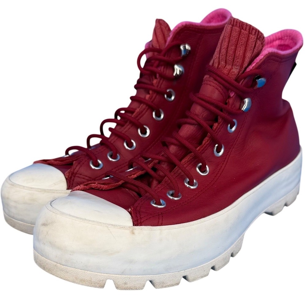 Converse Chuck Taylor All Star Lugged GORE-TEX Burgundy Leather 565007C 10‎